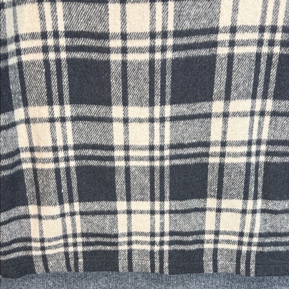 Wesc Black and Cream Plaid Fill Zip Jacket,  Sherpa Collar Unisex Men L;Women XL - Picture 10 of 16